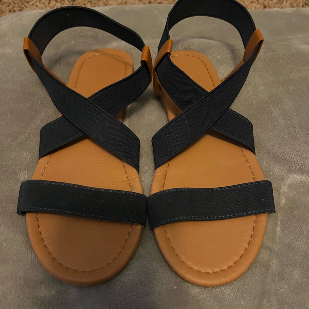 SHEIN sandals Navy in color